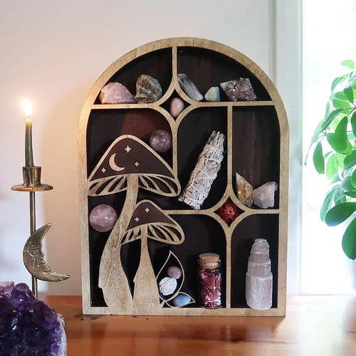 Étagère décoration - Champignon & Lune